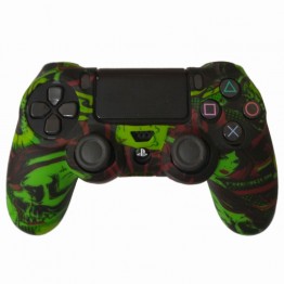 Dualshock 4 Cover Green and Dark Colors - Code 107